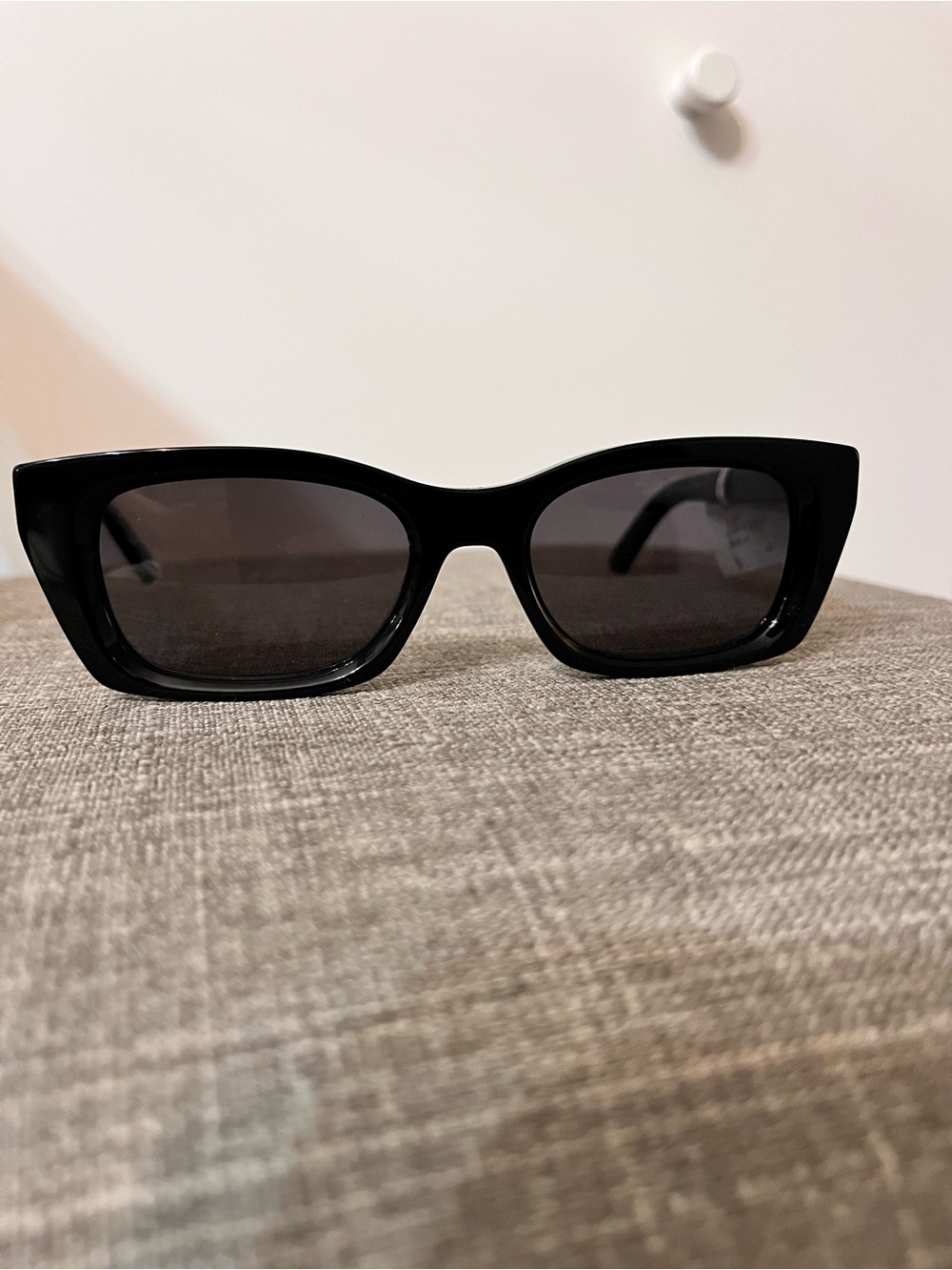 Dior Black Rectangular Women's Sunglasses